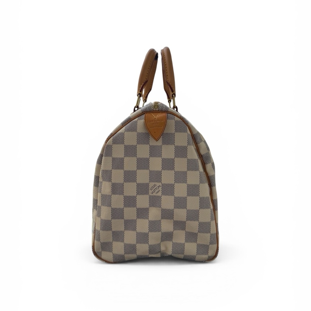 AUTHENTIC Louis Vuitton: Speedy 30 Damier Azur - Picture 5 of 16